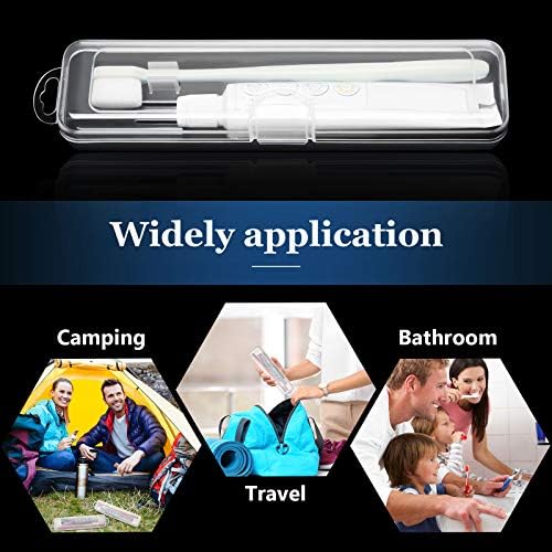 Patelai 2 Pack Toothbrush Case Container for Travel, Clear Portable Holder - Image 4