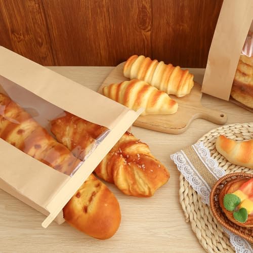 Moretoes 120pcs Bread Bags for Homemade Bread with Tab, 13.7x8.3x3.5In - Image 6