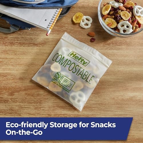 Hefty Compostable Press-To-Close​ Sandwich bags, 50 Count - Image 4