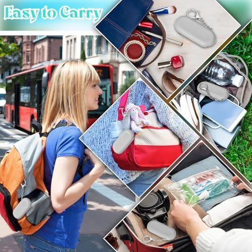 Meanplan 4 Sets Reusable Straws Travel Case Brush Silicone,Gray - Image 4