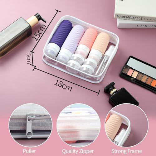 Mrsdry 16 Pack Travel Bottles Set, TSA Approved Leak Proof Silicone Squeezable Containers for Toiletries, Refillable Travel Accessories for Conditioner, Shampoo, Lotion & Body Wash Accessories - Image 5
