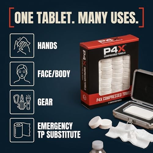 Compressed Towel Tablets - 100% Bamboo Camping Toilet Paper Tablets, Great for Hiking, Travel and Backpacking - Disposable Washcloths, Body Wipes, Paper Towel Coin Tissue - 100/250/500 Pack - Image 6