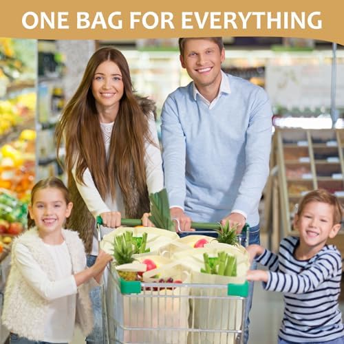 50 Pcs 50 Pcs Reusable Tote Bag with Handles Bulk 16.1'' X 6.3'' X 11.8'' Extra Large Non Woven Grocery Shopping Bags for Boutiques Retail Store(Beige) - Image 2