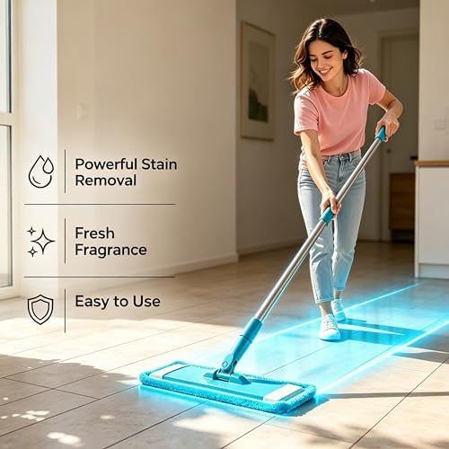 Floor Cleaning Tablets Multi-Surface Cleaner, 2026 Upgraded Floor Cleaning Tablets Sheets Sheets Dissolvable Pre-Measured Deep Cleaning Cleaning Solution for Tile Wall Tiles, Glass (Blue, 100 Pcs) - Image 2