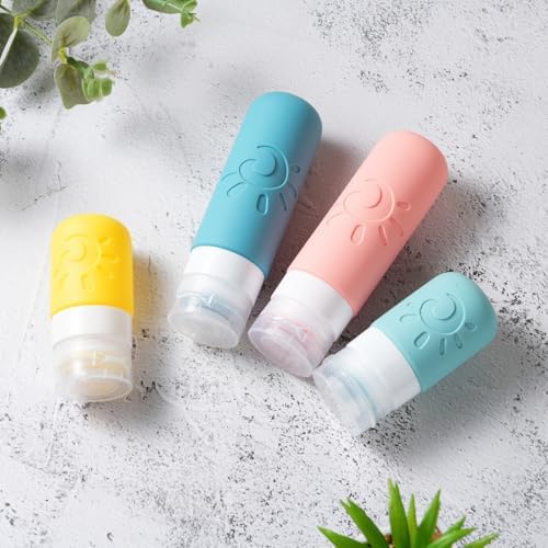 Zafit 18 Pack travel Bottles for Toiletries, TSA Approved Silicone Travel Containers Leak Proof Refillable Travel Accessories for Shampoo Conditioner Lotion Body Wash(Multicolored B) - Image 4