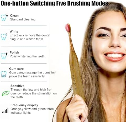 Electric Bamboo Toothbrush Sonic Toothbrush - Image 2