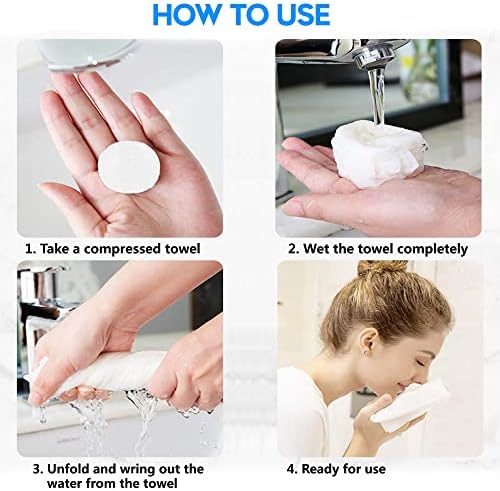 120 Pcs Mini Compressed Towels, Disposable Face Compressed Towel, Compressed Cotton Hand Wipe, Camping Towel, Portable Compressed Coin Tissue for Travel/Home/Outdoor Activities - Image 5