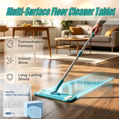 150/300PCS Multi-Surface Floor Cleaner Tablet, Upgraded Floor Cleaning Solution Tablets, Multiple Effect the floors Clean, Concentrated Cleaner for Hardwood, Tile, Laminate & More (Mix, 150PCS) - Image 2