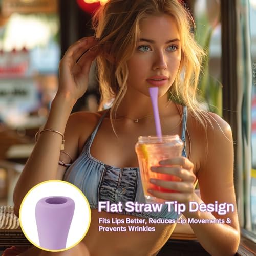 NiHome 6PCS Silicone Anti-Wrinkle Straws Fit for Stanley 40oz 30oz Tumblers - Image 6