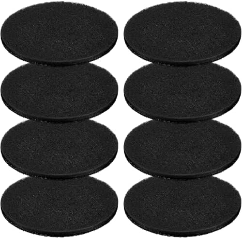 Pangda 8 Pack Oval-Shaped Charcoal Filters for Compost Bucket Countertop Bin Pails in Indoor, Activated Charcoal Filter Dimensions Approx 6-1/2 x 5 Inches 3/8 Inch Thick by Pangda