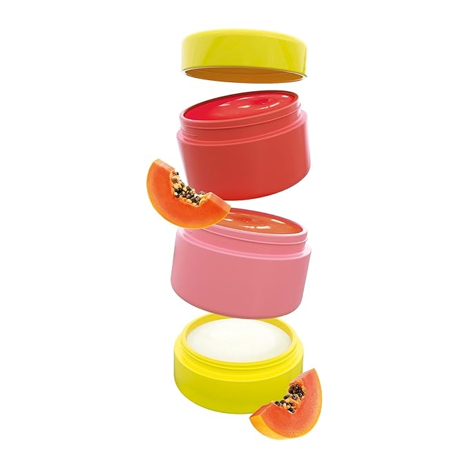Dr. PawPaw Scrub and Nourish - Rosy Tinted - Lip Scrub and Natural Lip Balm Duo - Gluten Free Care to Exfoliate, Moisturize and Nourish - 0.8 oz