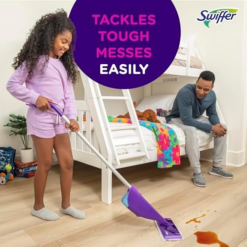 Swiffer WetJet Hardwood Floor Cleaner Spray Mop Pad Refill, Bathroom Cleaning Supplies, Hardwood Floor Cleaner, Multi Surface, 24 Count - Image 5
