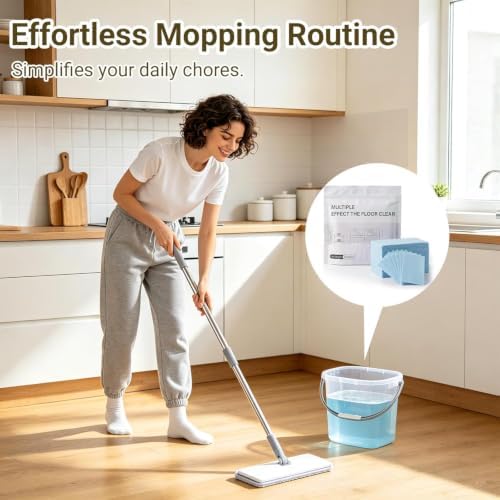 300 Piece Floor Cleaning Tablets Multi-Surface Cleaner,2026 Upgrade Dissolvable Pre-Measured Concentrated Mop Remover Floor Cleaning Sheets for Hardwood Laminate Floor (Camellia, 300 PCS) - Image 4