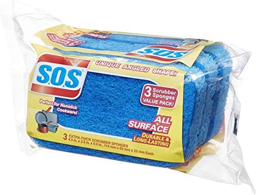 S.O.S All Surface Scrubber Sponge, 3 Count, Pack of 8 - Image 5