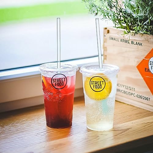 ALINK 10.5 inch Tritan Hard Plastic Clear Straws, Long Reusable Clear Replacement Tumbler Drinking Straws for 16 oz 20 oz 30 oz Stanley, YETI, Starbucks, Mason Jars, Set of 10 with Brush - Image 3