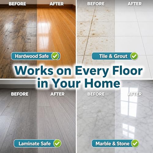 Multiple Effect The Floor Clean Floor Cleaning Tablets for Mopping, Multi-Surface Deep-Clean Tabs for Hardwood, LVP, Tile, Laminate & Marble, Fast-Dissolving, Camellia Scent, 100PCS - Image 2