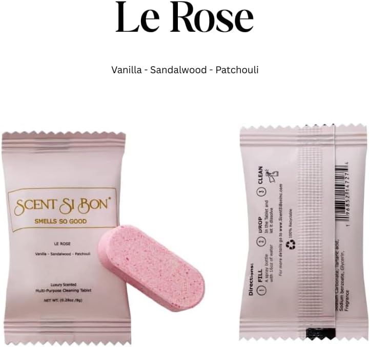 L'Ombre Luxury Scented Multi-Purpose Cleaning Tablets, 4 Count, Makes 4 x 16oz Bottles, Inspired By Iconic Perfumes - Image 5