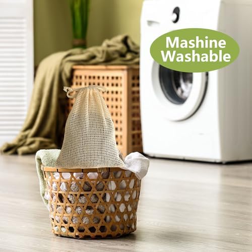 Reusable Cotton Rounds, 100% Natural Bamboo Cotton Pads for Face|Reusable Makeup Remover Pads with Laundry Bag,Headband and Cotton Round Holder (Gray) - Image 6