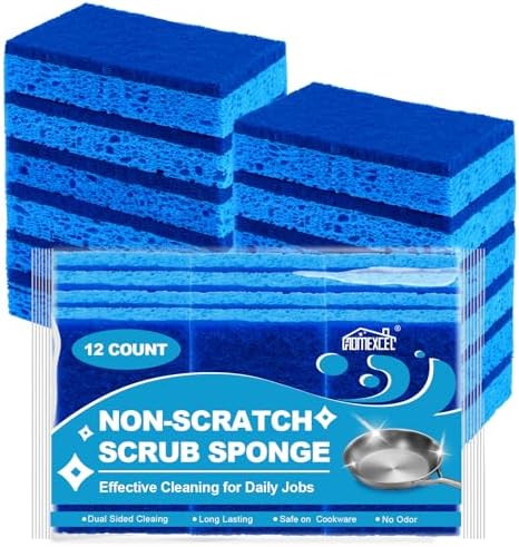 HOMEXCEL Sponges Kitchen 12 PK, Non-Scratch Dish Sponge for Cleaning Dishes - Image 6