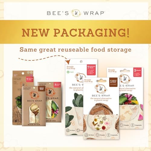 Bee's Wrap Beeswax Produce Bags, 2 Pack - Meadow Magic - Image 2