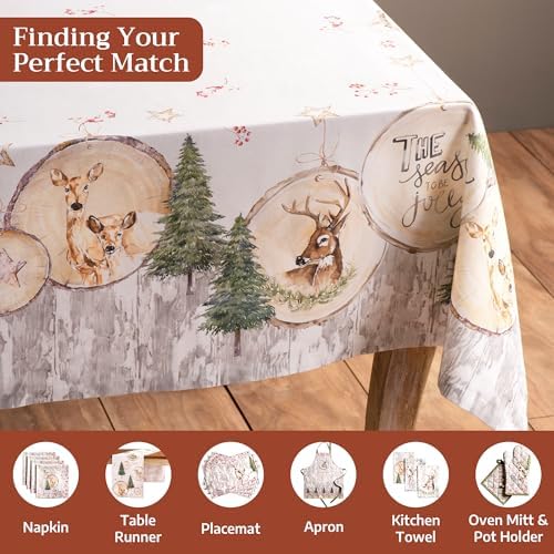 Maison d' Hermine Table Cloth Square Table Reusable 100% Cotton 54"x54" - Image 4