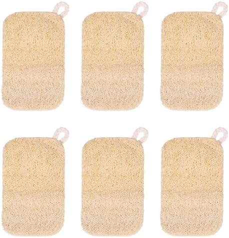 6 PCS Loofah Dish Sponge, Compostable Natural Sponges for Dishes, Natural Loofah Sponge for Kitchen by Unknown