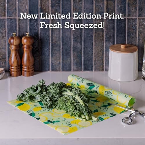 Bee's Wrap Beeswax Wrap Roll, 14 x 52 in - Fresh Squeeze - Image 2