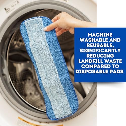 Quick Shine Spray Mop Micofiber Refill Pad 6 Pk, Washable & Reusable - Image 4