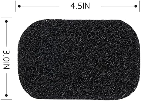 15 Piece Soap Savers Pads - Black BPA Free Holder for Bar Soap, Non-Slip Self Draining Dish Lift for Shower, Kitchen, Bathroom - Tray Bulk Accessories - Image 2