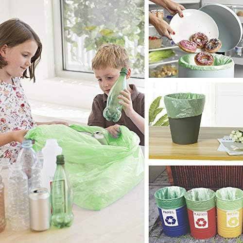 Jaoul Trash Bags 1.2 Gallon, Small Garbage Bags, Strong & Unscented Mini Trash Bags for Kitchen, Bathroom, Office, Restroom, Car, Green, 80 Counts - Image 7