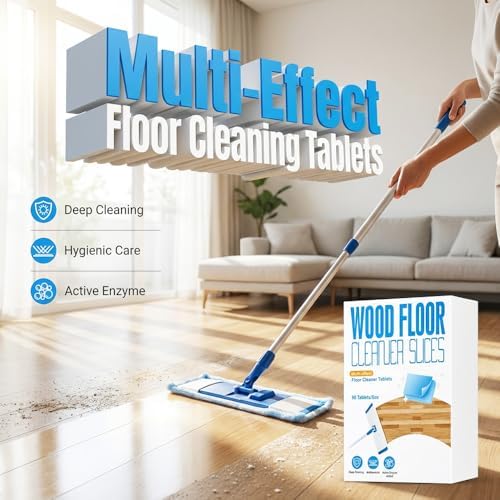 30-Pieces Multi-Effect Floor Cleaning Sheets, 2026 New Floor Cleaning Tablets Sheets, Portable Multi-effect Soluble Floor Cleaner Sheet, for Mopping for Laminate Floors, Wall (White, 30PCS) - Image 4