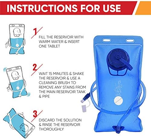 CleanHike Hydration Bladder Cleaning Tablets, Water Reservoir, 90 Ct - Image 2