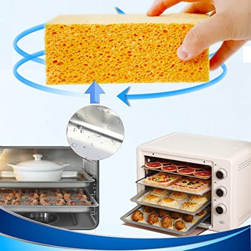 Natural Kitchen Sponges, 2" Thick Heavy Duty Scrub Sponge, 2 Pack - Image 2
