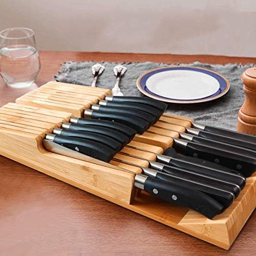 NIUXX Bamboo In-Drawer Knife Block Set for 16 Knives(Not Included) - Image 6