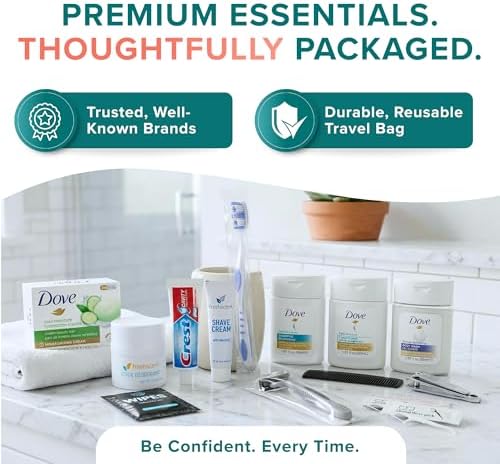 100 Pack Unisex Bulk Hygiene Kits – 20-Piece Premium Brand-Name Toiletries - Image 3