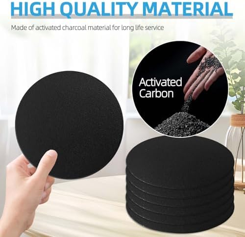 Compost Filter for Countertop Bin, 6.7 Inch Charcoal Filter for Compost Bin - Image 5