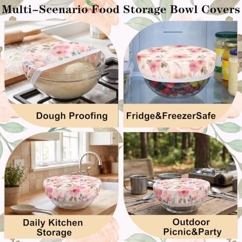 Sitsink Beeswax Bowl Covers Floral Reusable Food Wrap 5 Pack - Image 5
