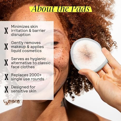 Untoxicated Ultra Soft Cleansing Pads - Double-Layered Reusable Bamboo Terry Rounds - Makeup Removal & Skincare for Sensitive Skin - Soft & Durable - Includes Washable Storage Bag - 10CT - Image 3