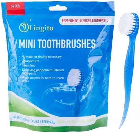Bulk Toothbrushes - Prepasted Mini Disposable Toothbrush Set (36 Pack - Medium, Individually Wrapped for Travel) - Image 7