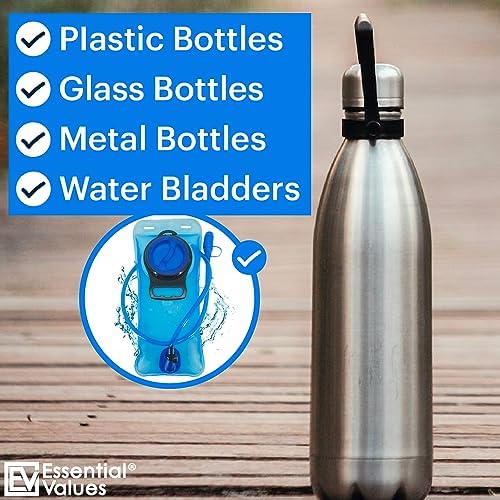 Essential Values Water Bottle Cleaner - Water Bottle Cleaning Tablets & Reservoir Bladder Cleaner Tabs (24 Tablets) - Tumbler Dispenser Hydration Pack Washer - Manufactured in USA - Image 4