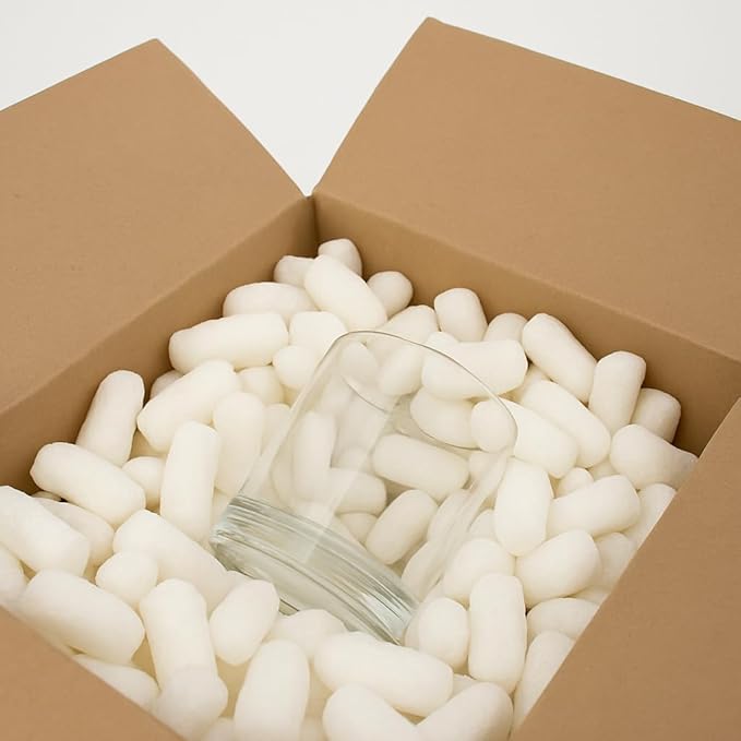 Harbor Mill Products - 1 Cu Ft - Bio Tube Recycled Anti Static Packing Material - Compostable & Biodegradable Cushion for Shipping - Dust-Free & Abrasion Resistant - Void Filler