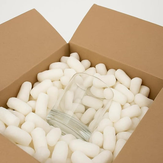 Harbor Mill Products - 1 Cu Ft - Bio Tube Recycled Anti Static Packing Material - Compostable & Biodegradable Cushion for Shipping - Dust-Free & Abrasion Resistant - Void Filler