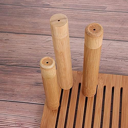 HomeSoGood 2Pcs Natural Bamboo Toothbrush Tube, Toothbrush Holder Toothbrush Case for Home and Travel 21cm - Image 4