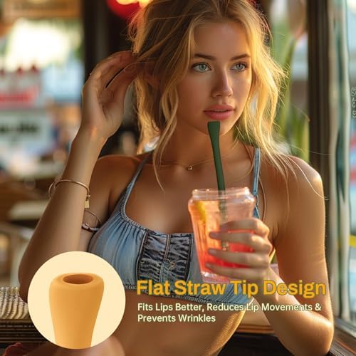 NiHome 6PCS Silicone Anti-Wrinkle Straws Fit for Stanley 40oz 30oz Tumblers - Image 5