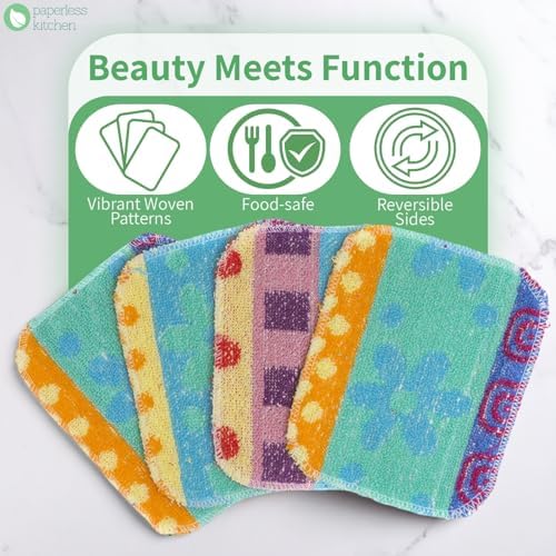 Reusable Dish Scrub Pads (12 Pack) – Non-Scratch Kitchen Scrubbers for Dishes, Pots & Pans – Sponge Alternative, Long-Lasting, Washable & Best Value Pack - Image 6