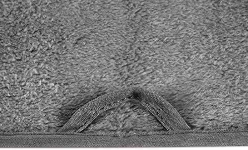 Eurow Reusable Makeup Remover Cloths, Soft Microfiber Face Towels for All Skin Types, Chemical-Free, Protective, Machine Washable, Gentle & Effective Facial Cleansing, 8"x16", Gray, 2-Pack - Image 3