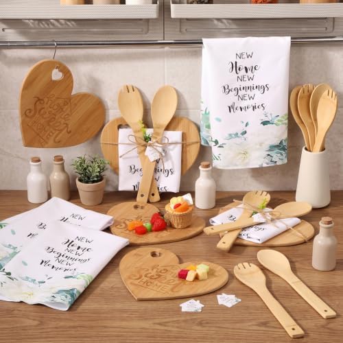 Geelin 31 Pcs Housewarming Gift Set, Heart Cutting Board Towels - Image 4