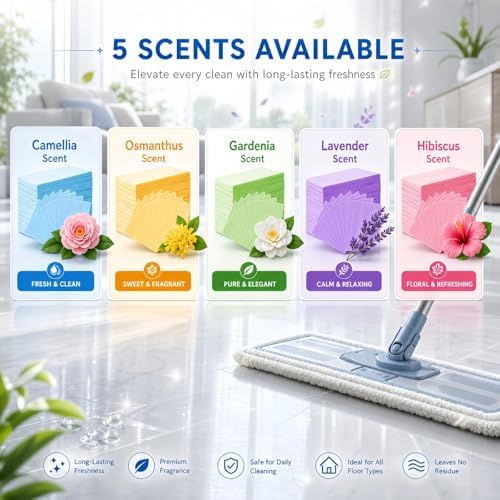 Multi-Surface Floor Cleaning Tablets – Concentrated Dissolvable Cleaner for Hardwood, Tile, Laminate & More – Heavy Duty Deodorizing, Streak-Free Shine – No Harsh Chemicals (200pcs, Osmanthus) - Image 7