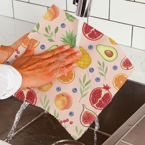 Reusable Beeswax Wrap, Fruit & Floral Wraps, 9 Pack Eco-Friendly Wraps For Food, Organic, Sustainable, Biodegradable, Zero Waste, Plastic-Free Food Storage, 1XL, 3M, 5S - Image 6