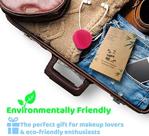 20 Piece Reusable Makeup Remover Pads with Cotton Laundry Bag, Washable Organic Eco-Friendly Natural Bamboo Cotton Rounds for All Skin Types - Image 3